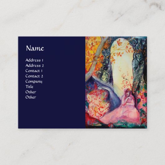 GOLDEN DREAM/Oriental Day Spa-behandelingen, blauw Visitekaartje (Voorkant)