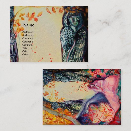 GOLDEN DREAM/Oriental Day Spa-behandelingen, Kraft Visitekaartje (Voorkant / Achterkant)