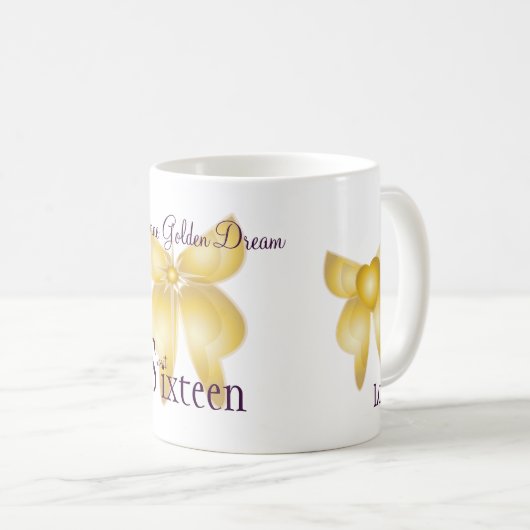Golden Dream Sweet Sixteen Mok-Cust. Koffiemok (Voorkant rechts)