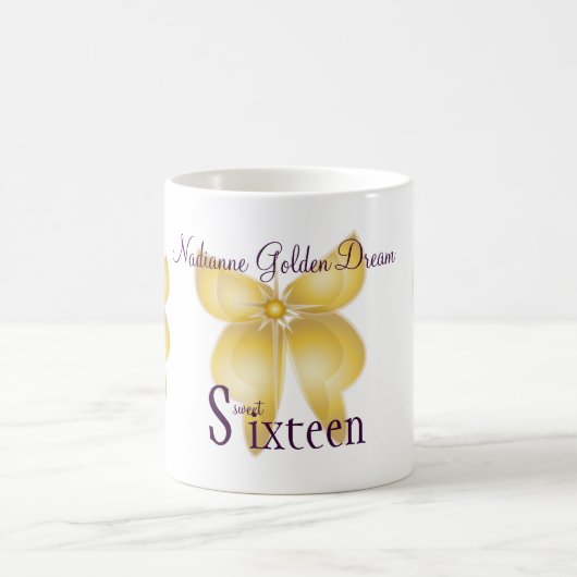 Golden Dream Sweet Sixteen Mok-Cust. Koffiemok (Center)