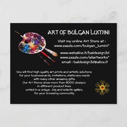 GOLDEN DREAM Yoga Meditatie Zen Garden Uitnodiging Briefkaart (Achterkant)