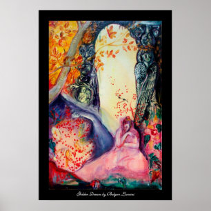 GOLDEN DREAM/Yoga Meditation Zen Garden Poster