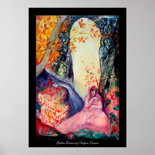 GOLDEN DREAM/Yoga Meditation Zen Garden Poster (Voorkant)