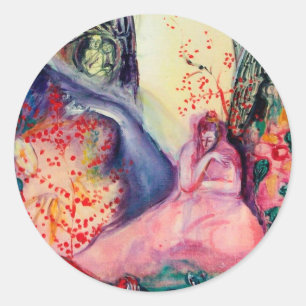 GOLDEN DREAM/Yoga Meditation Zen Garden Ronde Sticker