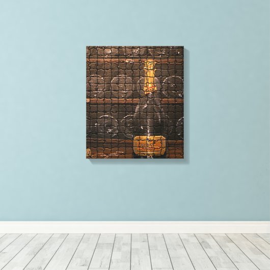 Golden Dreams 10/14 door Max Zaxster Canvas Afdruk (Insitu (Houten vloer))