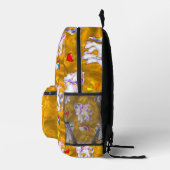 Golden Dreams betoverde eenhoorns goud Bedrukte Rugzak (Rechts)