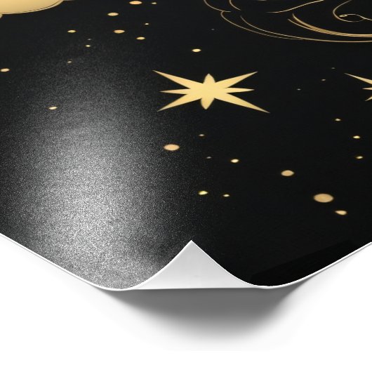 Golden Dreamscape Sky Foto Afdruk (Hoek)