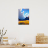 Golden Dreamweaver Beneath Mighty Skies Poster (Keuken)