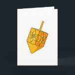 Golden Dreidel Feestdagen Kaart<br><div class="desc">Prachtig gouden Dreidel ontwerp.</div>