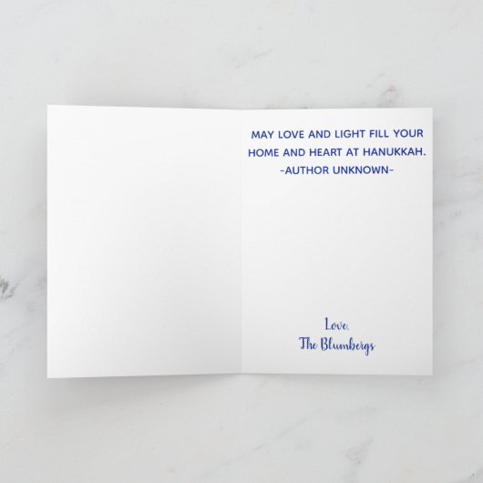 "Golden Dreidel" Wenskaart w Envelope Feestdagen Kaart (Binnen)