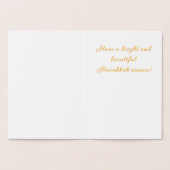 Golden Dreidels Folie Kaarten (Binnen)