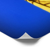 Golden Driller, Colour. Foto van Derrick W. Black Poster (Hoek)