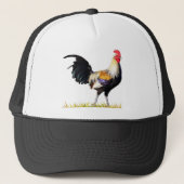 Golden Duckwing American Rooster Trucker Pet (Voorkant)