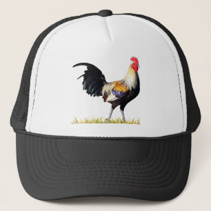 Golden Duckwing American Rooster Trucker Pet