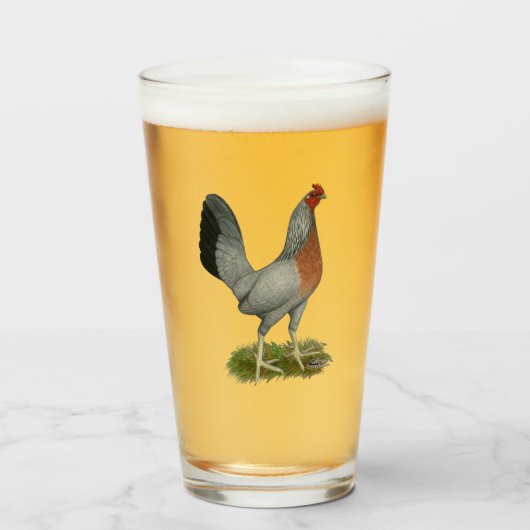 Golden Duckwing Hen Glas (Voorkant gevuld)