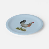 Golden Duckwing Hen Papieren Bordje (Gekanteld)