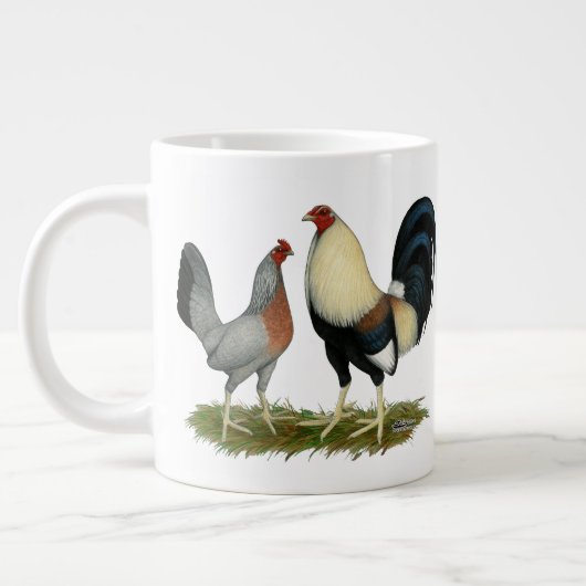 Golden Duckwing Kippen Grote Koffiekop (Links)