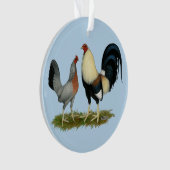 Golden Duckwing Kippen Ornament (voorkant)