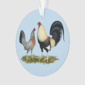 Golden Duckwing Kippen Ornament (voorkant)