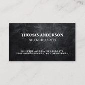 Golden Dumbbell Weight Logo Visitekaartje (Achterkant)