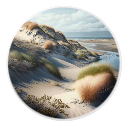 Golden Dunes Keramische Knop (Voorkant)