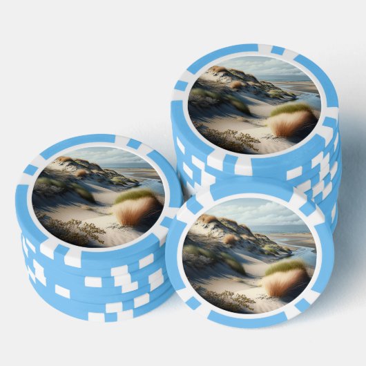 Golden Dunes Poker Chips (Opstapeling)