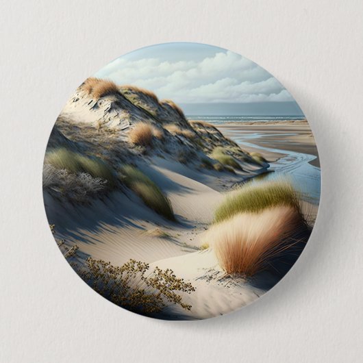 Golden Dunes Ronde Button 7,6 Cm (Voorkant)