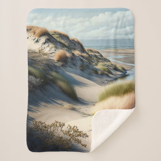 Golden Dunes Sherpa Deken (Voorkant)