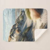 Golden Dunes Sherpa Deken (Voorkant (horizontaal))