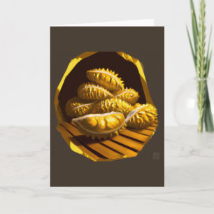 Golden Durian Wenskaart Feestdagen Kaart