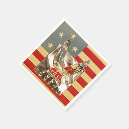 Golden Eagle American Flag Independence Day 4 juli Servet (Hoek)