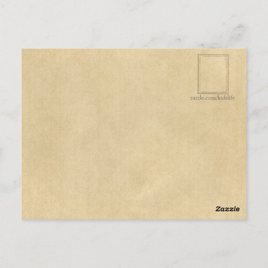 Golden Eagle Animal Alphabet Letter E Briefkaart (Achterkant)