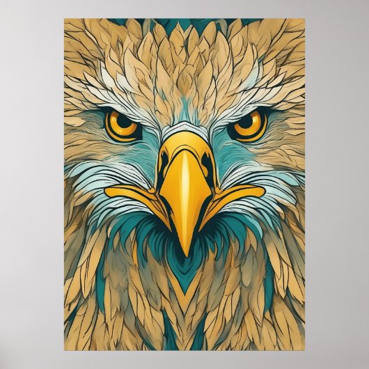 Golden Eagle Artwork Poster (Voorkant)