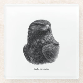 Golden Eagle Black & White Glazen Onderzetter