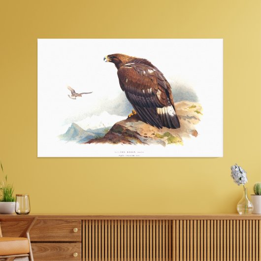 Golden Eagle Canvas Afdruk (Insitu (Woonkamer))
