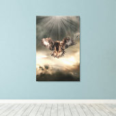Golden Eagle Canvas Afdruk (Insitu (Houten vloer))