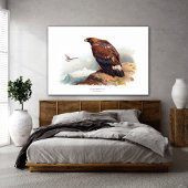 Golden Eagle Canvas Afdruk