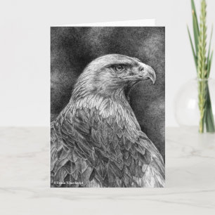 Golden Eagle Drawing Wenskaart Kaart