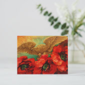 Golden Eagle en Poppies Briefkaart (Staand voorkant)