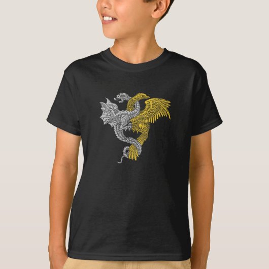 Golden Eagle en Silver Dragon T-shirt (Voorkant)