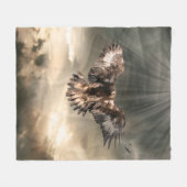 Golden Eagle Fleece Deken (Voorkant (Horizontaal))