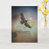 Golden Eagle gelooft in je eigen aanmoediging Kaart (Gele Bloem)