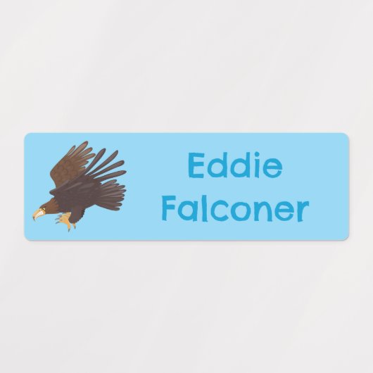 Golden Eagle Grappige cartoon gepersonaliseerd Labels (Design 1)