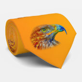 Golden Eagle Hawk Bird of Prey Stropdas (Opgerold)