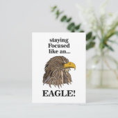 Golden Eagle Head Briefkaart (Staand voorkant)