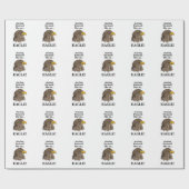 Golden Eagle Head Cadeaupapier (Vlak)