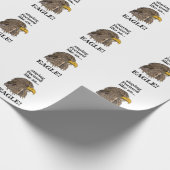 Golden Eagle Head Cadeaupapier (Hoek)