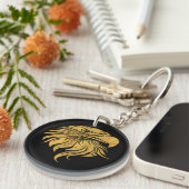 Golden Eagle Head Sleutelhanger (Voorkant Rechts)