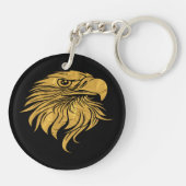 Golden Eagle Head Sleutelhanger (Achterkant)
