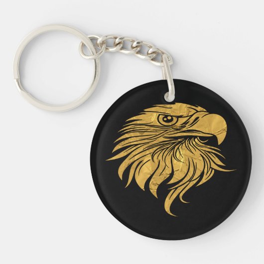 Golden Eagle Head Sleutelhanger (Voorkant)